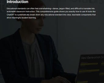 AI-Powered Standards Breakdown Guide for Teachers – Step-by-Step ChatGPT Prompt Framework
