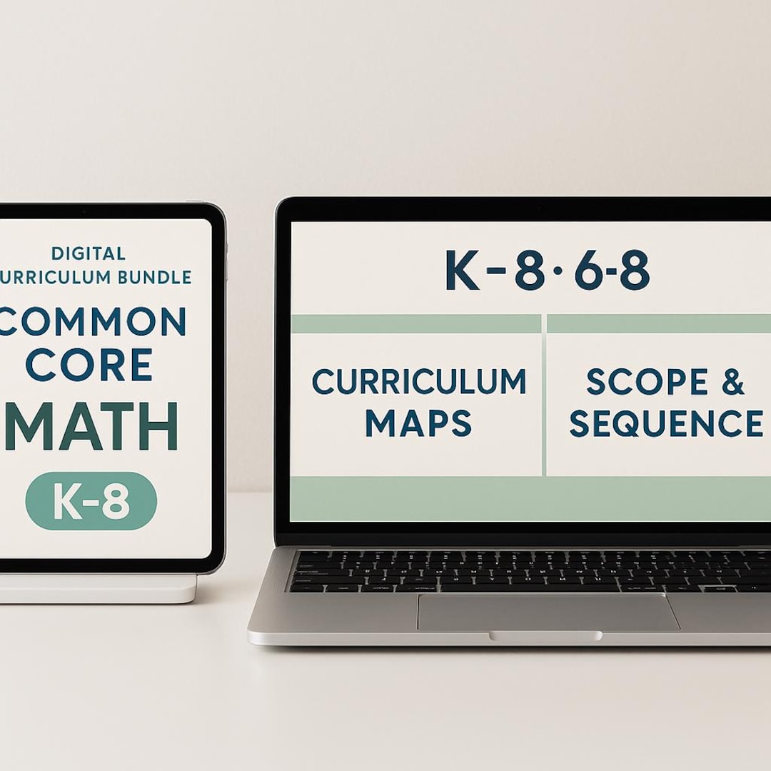 K-8 Math Curriculum Maps & Scope Sequence Bundle: Homeschool Teacher ...