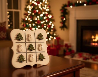 Christmas Tic Tac Toe Set