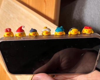 Handmade Polymer Clay Duck Phone Grip | Kawaii Accessory | Duck Phone Stand