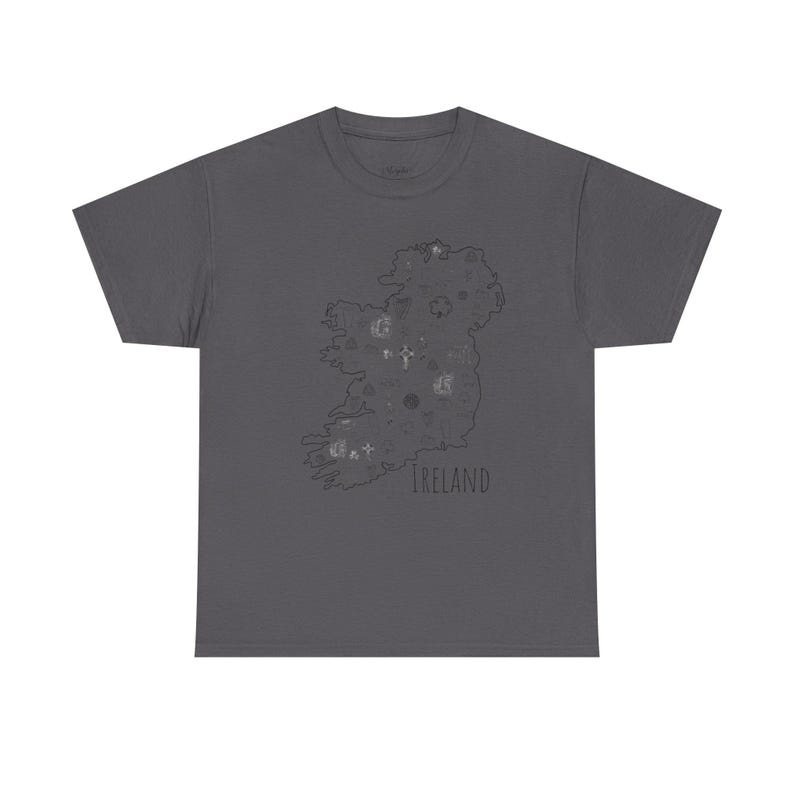 Ireland Map T-Shirt: Unisex Heavy Cotton Tee, Travel Gift image 8