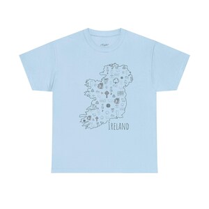Ireland Map T-Shirt: Unisex Heavy Cotton Tee, Travel Gift image 7