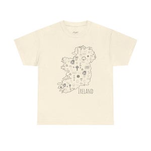 Ireland Map T-Shirt: Unisex Heavy Cotton Tee, Travel Gift image 6