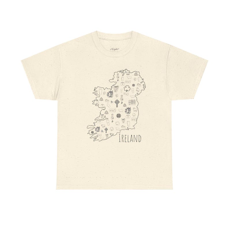 Ireland Map T-Shirt: Unisex Heavy Cotton Tee, Travel Gift image 6