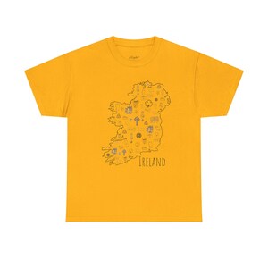 Ireland Map T-Shirt: Unisex Heavy Cotton Tee, Travel Gift image 4