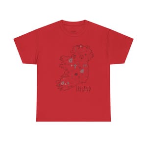 Ireland Map T-Shirt: Unisex Heavy Cotton Tee, Travel Gift image 9