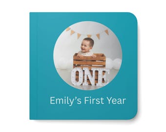 Album fotografico personalizzato per il primo anno / Album per le tappe fondamentali del bambino, regalo per il primo compleanno
