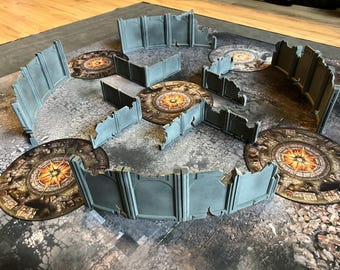 Colosseum Terrain - Magnete inklusive. 2 Versionen. Gedruckt in PETG, geeignet für Warhammer 40K.
