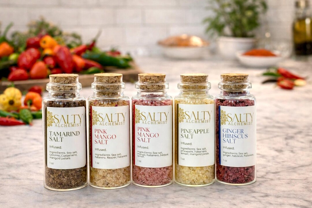 Cooking Samper Spicy Salt Sampler – Infused Sea Salts for Cocktails and Cooking ...
