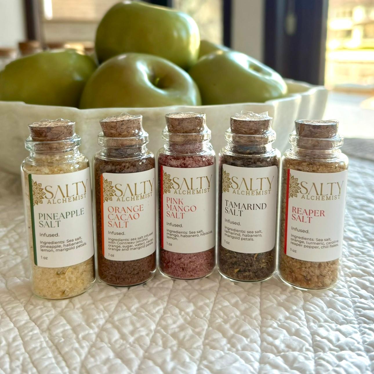 Cooking Samper Gourmet Sea Salt Sampler- Infused Finishing Salts for Cooking ...