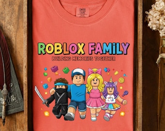 Roblox Family Building Memories Together Tee, Matching Gamer Shirts