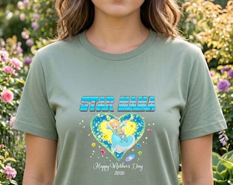 Camiseta de Rosalina adorable, camiseta de Super Mario Galaxy, camiseta del Día de la Madre "Star Mama", camiseta de mamá gamer de dibujos animados, camiseta de Mario Kart para mujer