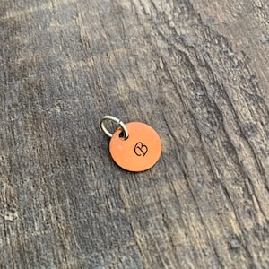 Custom Copper Initial/ Monogram Hand Stamped Charm- Pick the Font