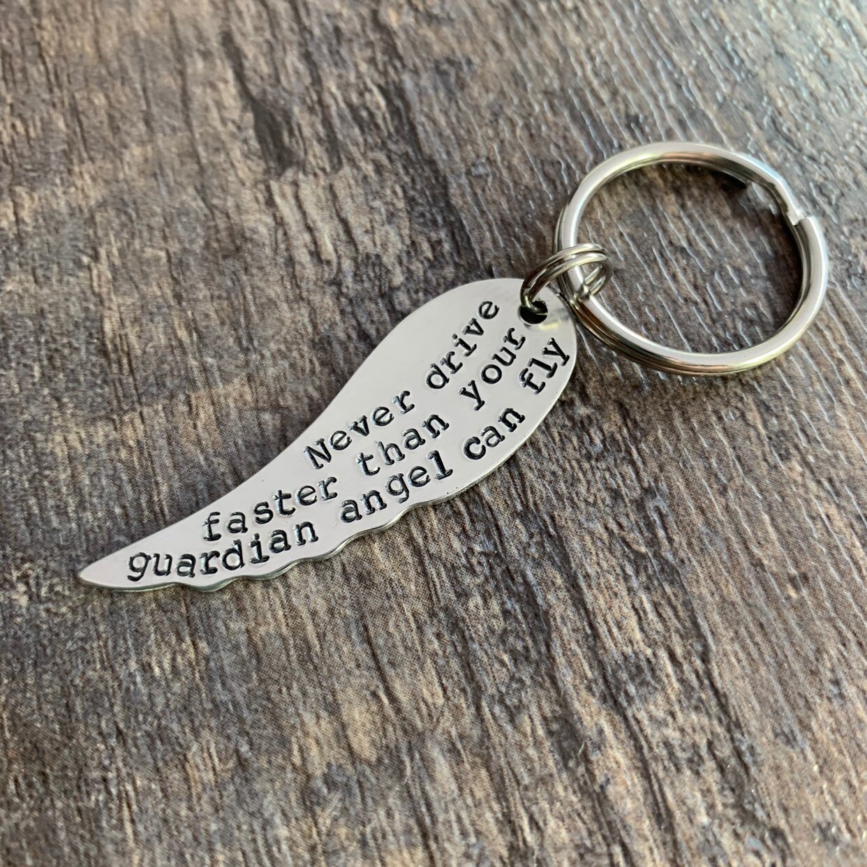 Guardian angel driving keychain sale