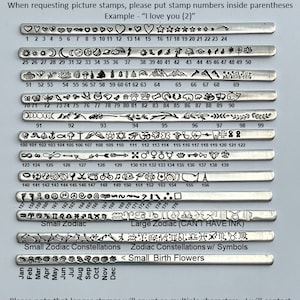 Individuelles handgestempeltes Manschettenarmband Aluminium, Sterling Silber, Kupfer oder Messing Bild 10