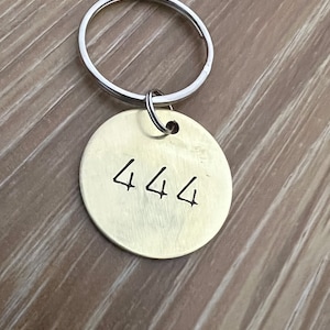 Metal Numbered Keychains- In Aluminum, Brass, or Copper- Hotel Number Keychain, Locker Number Keychain