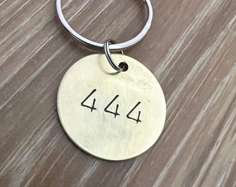 Metal Numbered Keychains- In Aluminum, Brass, or Copper- Hotel Number Keychain, Locker Number Keychain