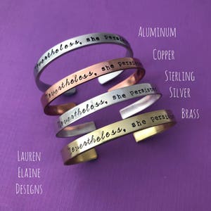 Medical ID Bracelet- Hand Stamped Cuff Bracelet image 6