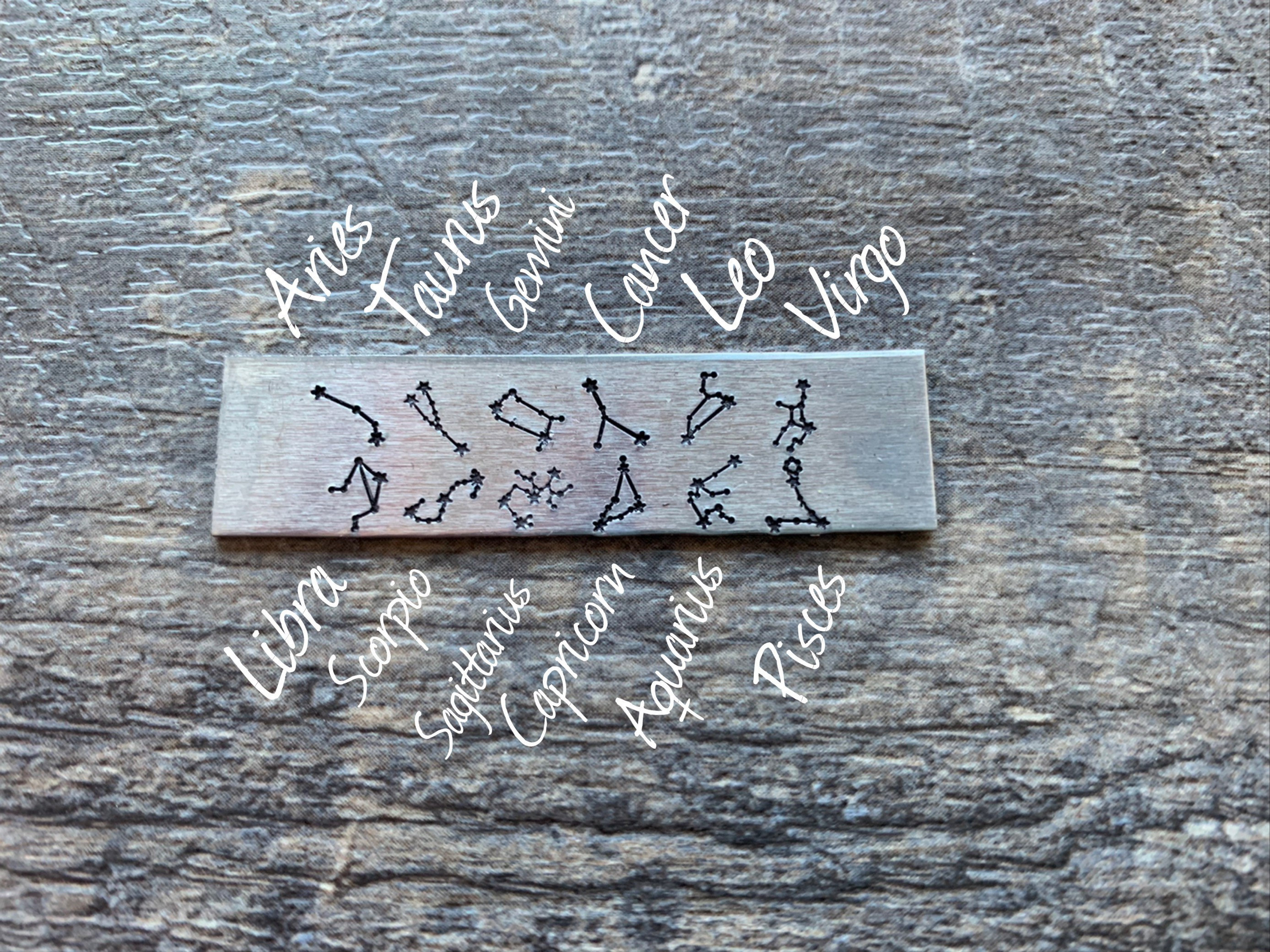 Zodiac Constellation Couple Ring- Capricorn Aquarius Pisces Aries Taurus Gemini Cancer Leo Virgo Libra Scorpio Sagittarius, view 4