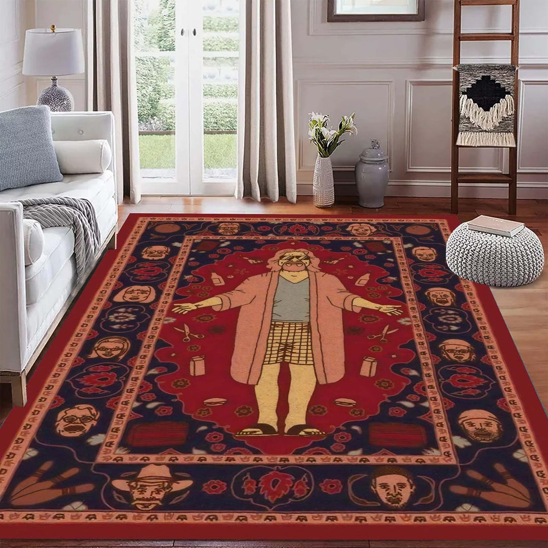 Action Figure Rug Artistic Figure Rug, Modern Pop Culture Design, Pleasant Floor Decor ...