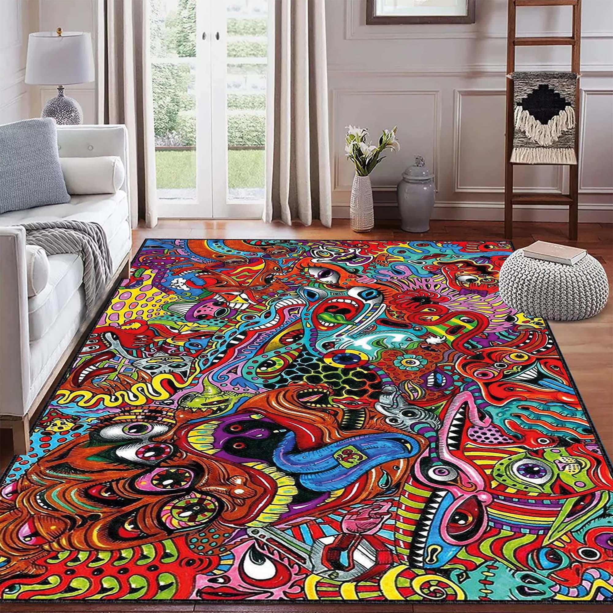 Large Graphic Rug - Etsy
