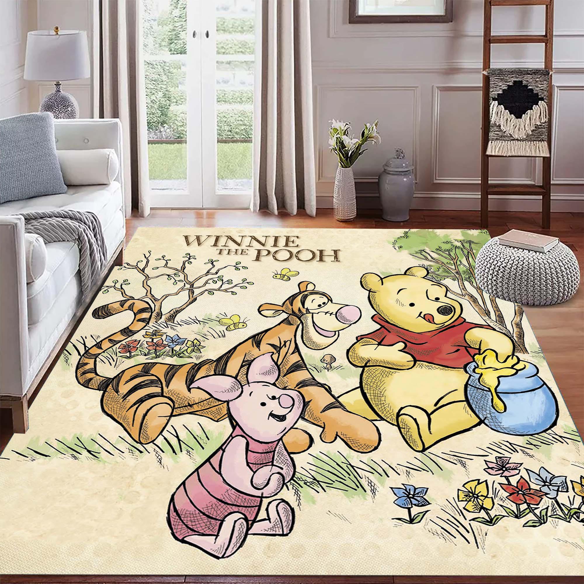 Winnie the Pooh Washable Rug - Etsy