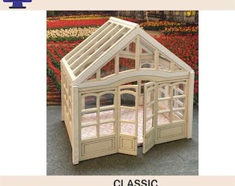 1:48 Scale (1/4" Scale) Classic Conservatory, Laser Cut Files (Digital Download)