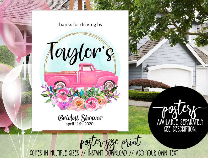 Quarantine SHOWER Drive by Baby or Bridal Shower Parade Etsy