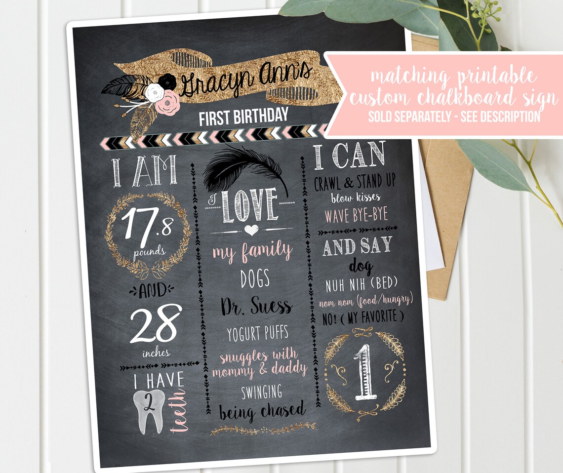 Tribal Wild One Birthday Invites and Decorations Printable - Etsy