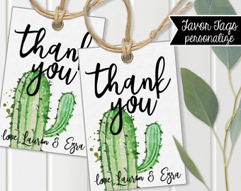 Taco Fiesta Shower Gift Tags, Download Instantly, Cactus, Shower favor tags, Birthday Tags, Printable gift tags