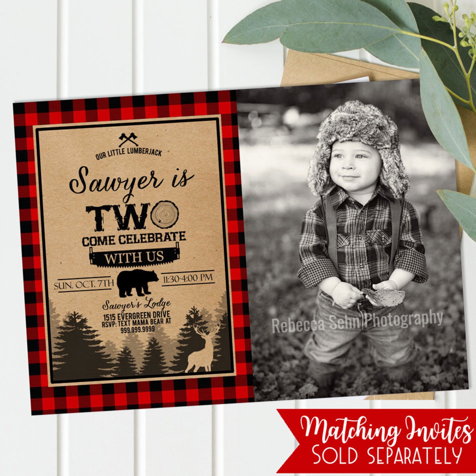 Lumberjack First Birthday Chalkboard Board Instant Download Etsy