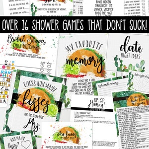 Fiesta Bridal Shower Game Don't Say Wedding / Bride Ring Game printable ACTUALLY FUN shower games Taco Bout Love Southwestern TB121 image 5