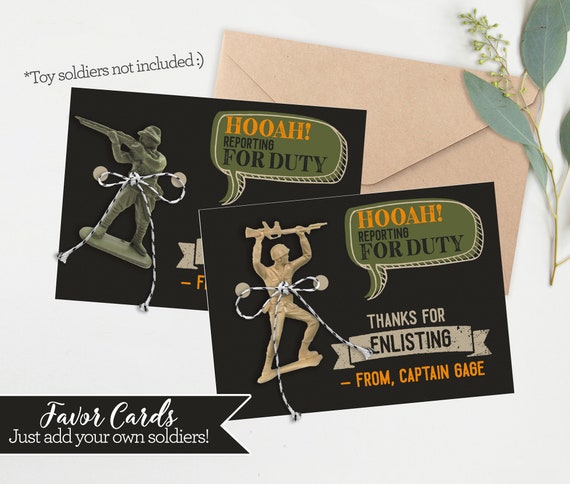Soldier Birthday Class Treat | Party Favors | Nerf Army Birthday | Instant Download & Print | Nerf Army Party | Boys any age + Tween, NCA10 Il_570xn