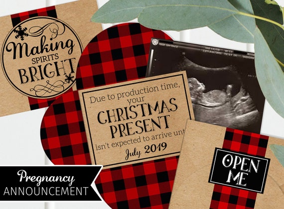 Christmas Pregnancy Announcement Printable Grandparents