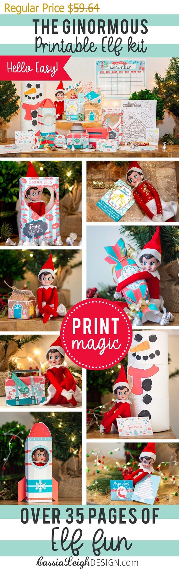 50% OFF All Elf Activity Sets,Download & Print, Elf arrival, Elf Props, Elf Accessories, Elf Shelf Ideas, Santa Letter, EASY INSTANT Il_570xn