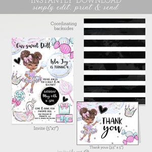 Editable Baby Doll Birthday Invitation | Dolly &amp; Me Party | Birthday ...