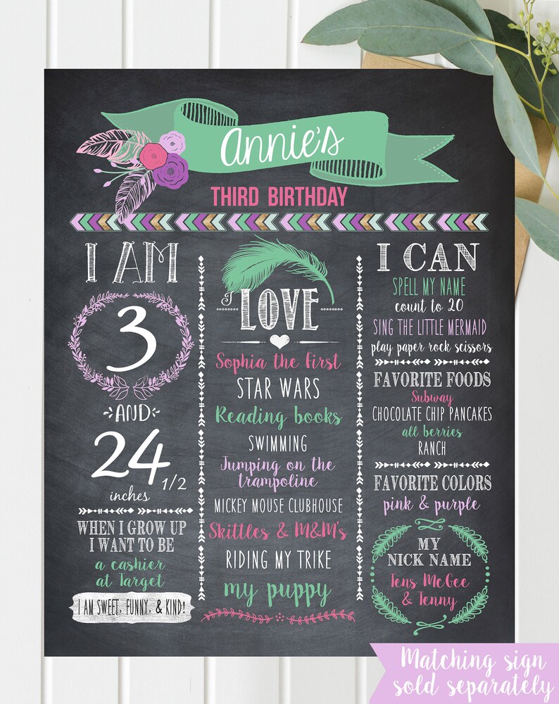 Tribal Wild One Birthday Decorations Printable for ANY Age - Etsy