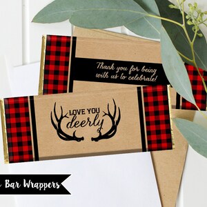 BUNDLE Buffalo Plaid Baby Shower Invitation Rustic Boy Baby Shower Invitation Decor Lumberjack Baby Shower Invitation Red Plaid image 6