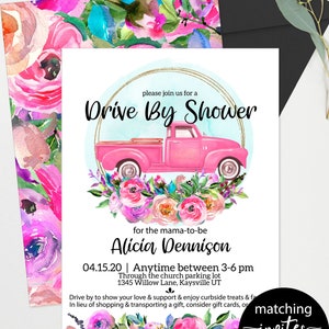 Advice and Wishes for the Mama-to-be, Baby Shower Game, Bright Floral Shower, Drive Thru Drive by Shower Game, Baby Shower, Pregnancy image 6