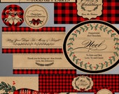 Christmas Neighbor Gifts - Food Gift Labels - Printable Christmas Labels - Instant Download
