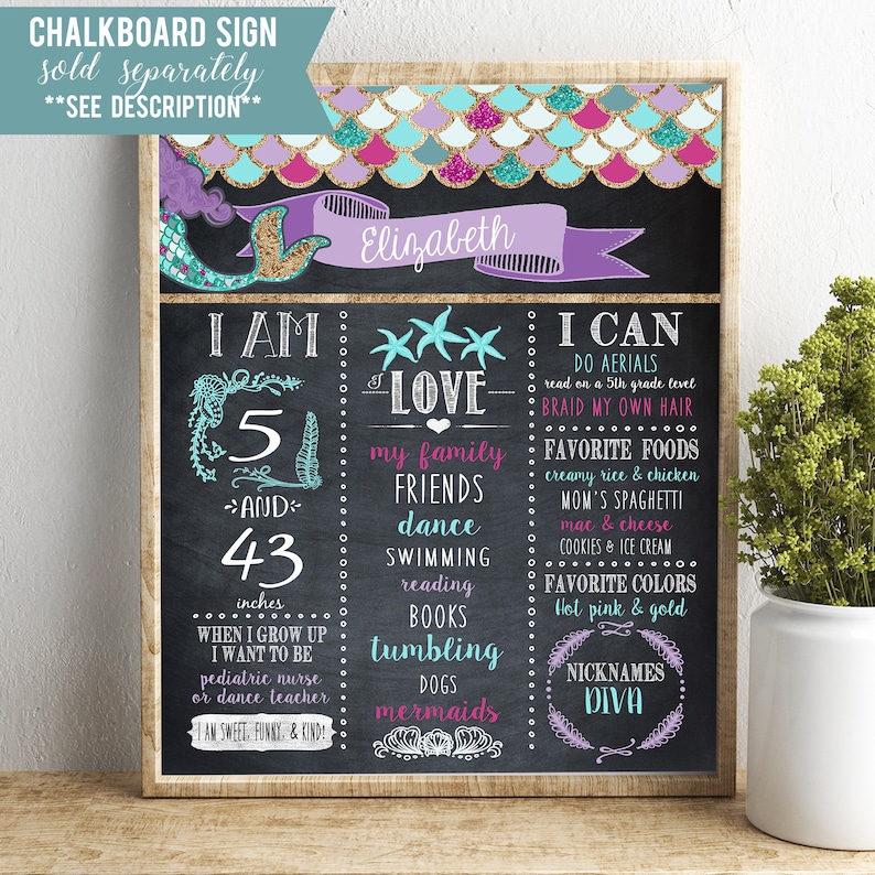 Photo Mermaid Birthday invites Instant download and edit Girls Mermaid Birthday party Purple Fuchsia teal and gold