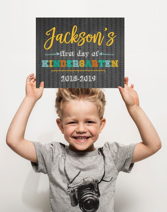 First Day Of School Sign Boy Back To School Chalkboard ANY GRADE first-day-of-school-sign-boy-back-to-school-chalkboard-any-grade