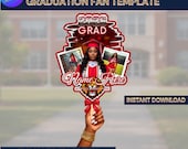 Custom Grad Fan Template | Editable Canva Photo Fan | Class of 2026 Printable | Digital Download