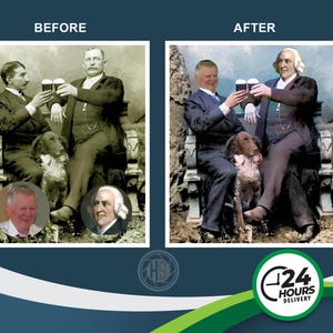 Custom Photo Editing Service | Add or Remove Person | Retouching | Background Change | Old Photo Restoration image 5