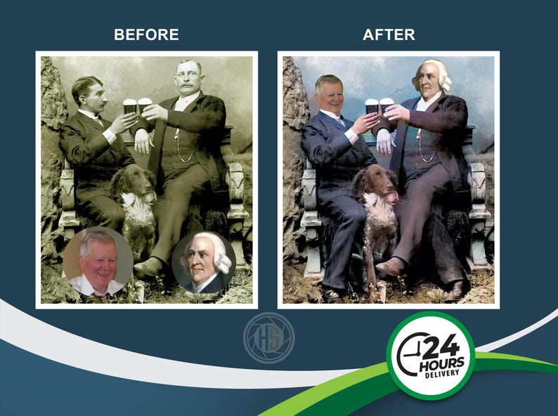 Custom Photo Editing Service | Add or Remove Person | Retouching | Background Change | Old Photo Restoration image 5