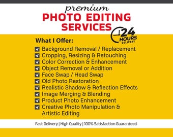 Professional Photoshop Editing & Retouching — Add or Remove People, Photo Restoration, Background Remove