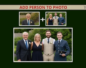 Add a Person to Photo, Realistic Portrait Merge & Loved One Inclusion Service