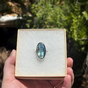 Sterling Silver Abalone Shell Ring