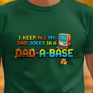 Grappige T-shirt papagrap | Retro gaming-T-shirt met pixelart | Vintage computershirt voor heren | Vaderdagcadeau