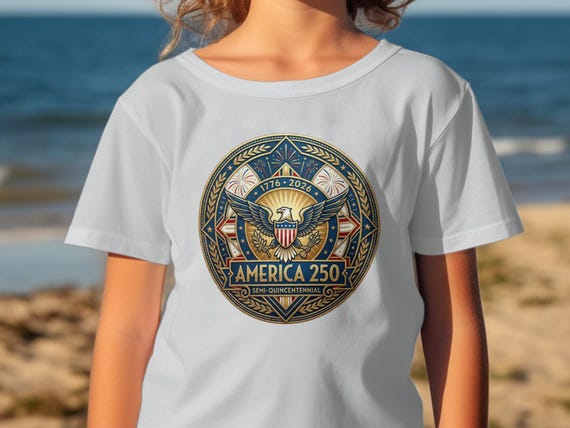 America 250 Semi-Quincentennial T-Shirts, 1776-2026 Patriotic Eagle Shirt, USA Independence Day Freedom Celebration Tee